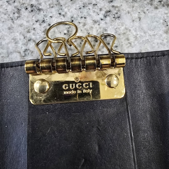 Gucci Black Leather Key & Card Holder - Picture 4 of 5